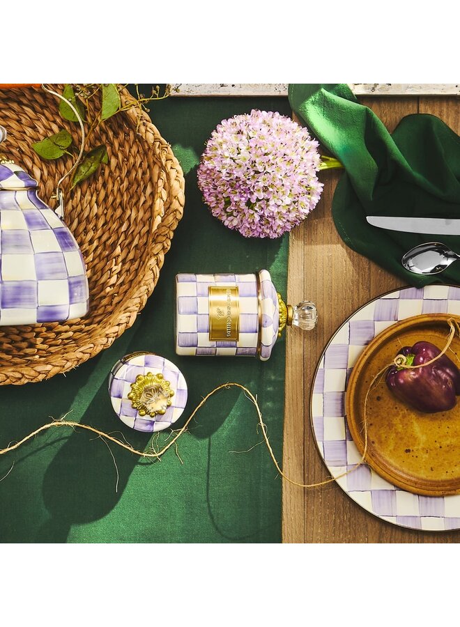 Violet Check Demi Canister