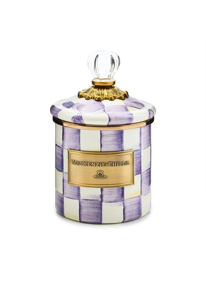 Violet Check Demi Canister