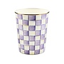 Violet Check Waste Bin