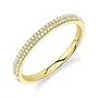 14K Yellow Gold Think Double Band (.12ct, Size 8)