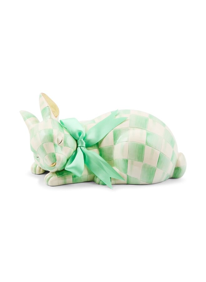 Mint Check Fluffy Bunny