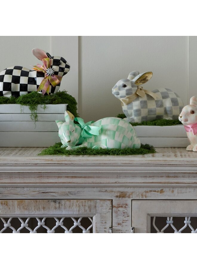 Mint Check Fluffy Bunny