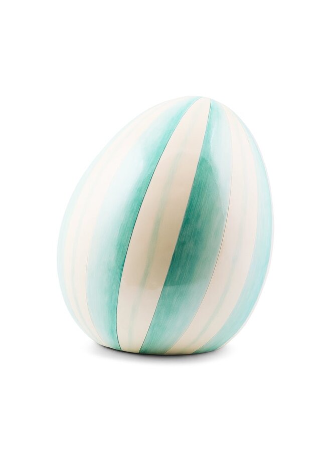 Aqua Stripe Medium Egg