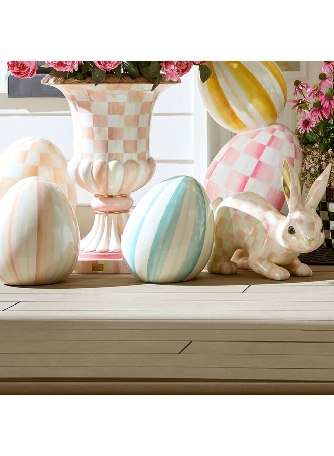 Aqua Stripe Medium Egg
