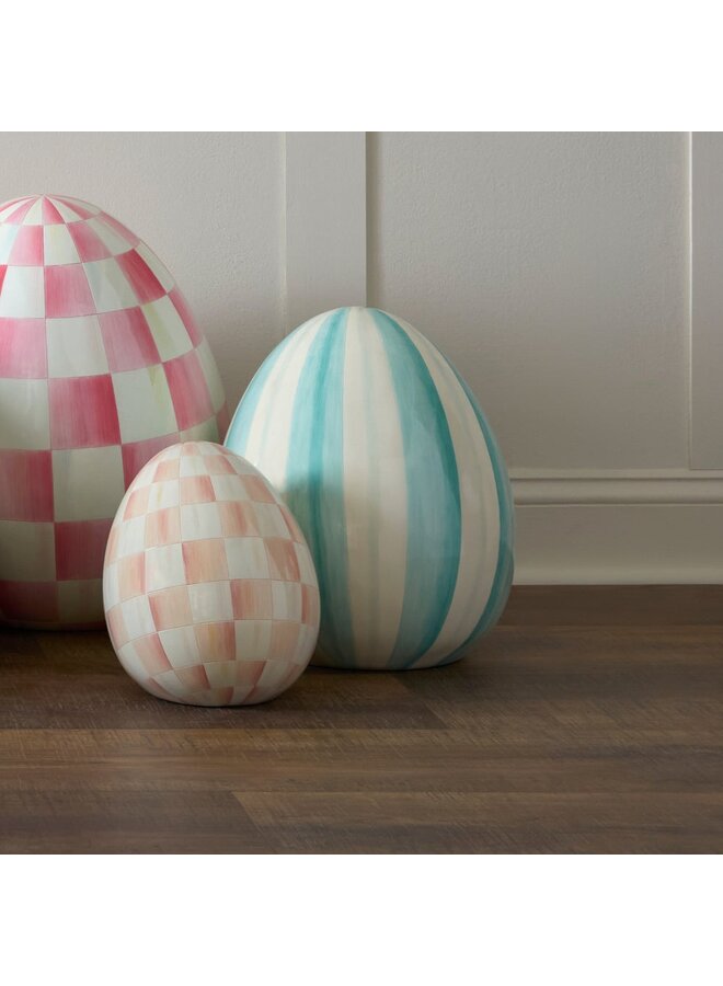 Aqua Stripe Medium Egg