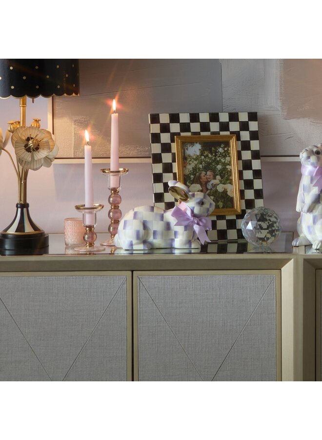 Violet Check Resting Bunny