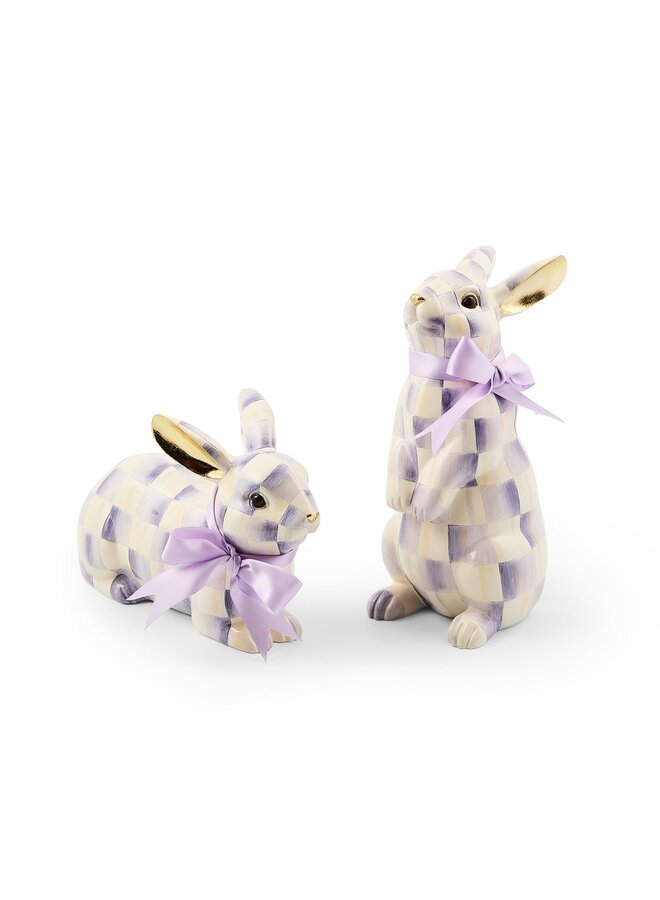 Violet Check Resting Bunny