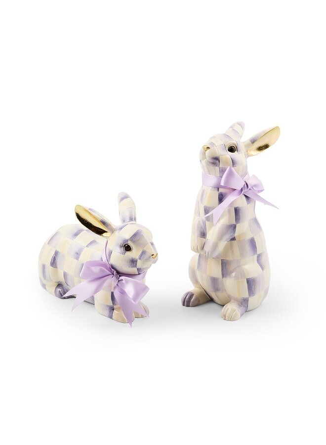 Violet Check Standing Bunny