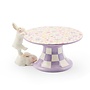 Posie Patch Mini Bunny Ceramic Pedestal Platter