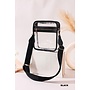 Clear Messenger Bag with Zipper -