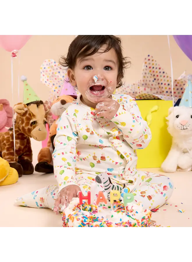 Birthday Babe RF Magnetic Convertible Coverall -  3-6m