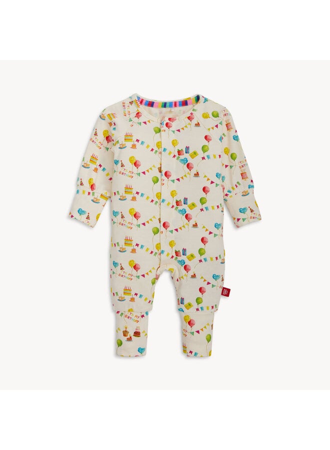 Birthday Babe RF Magnetic Convertible Coverall -  3-6m