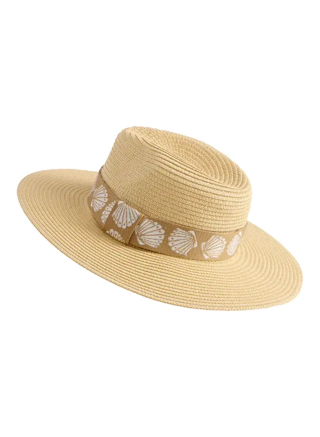 Shelly Tote and Hat Set - Tan