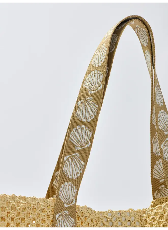 Shelly Tote and Hat Set - Tan