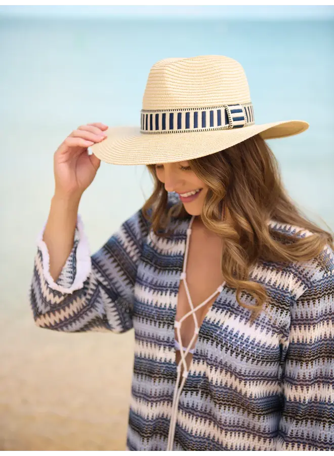 Dorian Tote and Hat Set - Navy