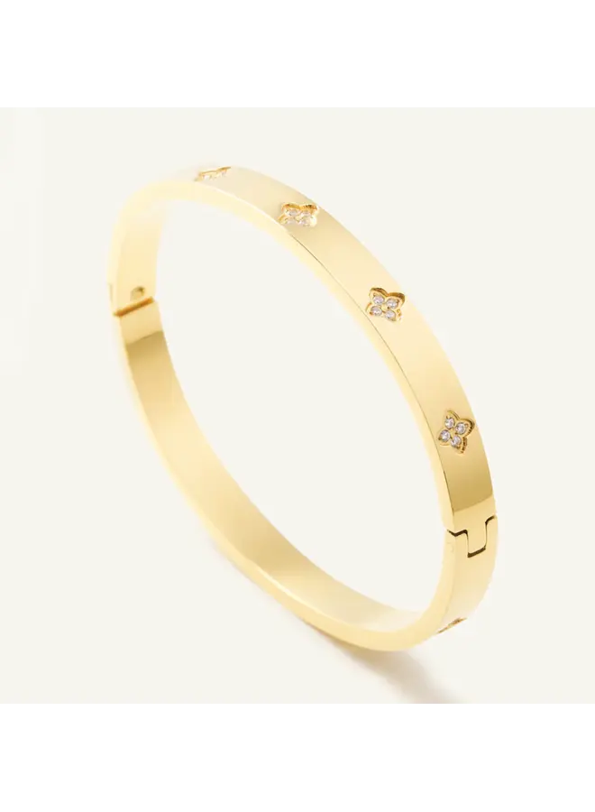 Flora Gold Bangle