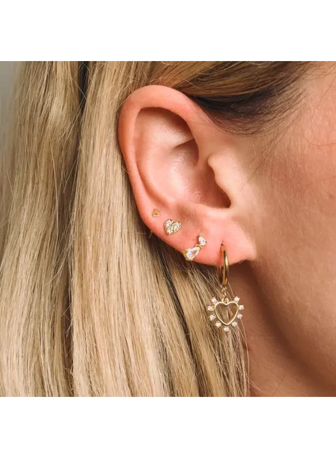 Charlie Gem Dangle Studs