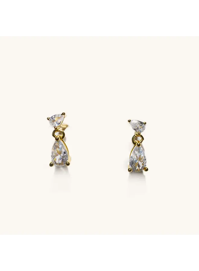Charlie Gem Dangle Studs