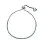 Steph Silver Diamond Chain Slider Bracelet