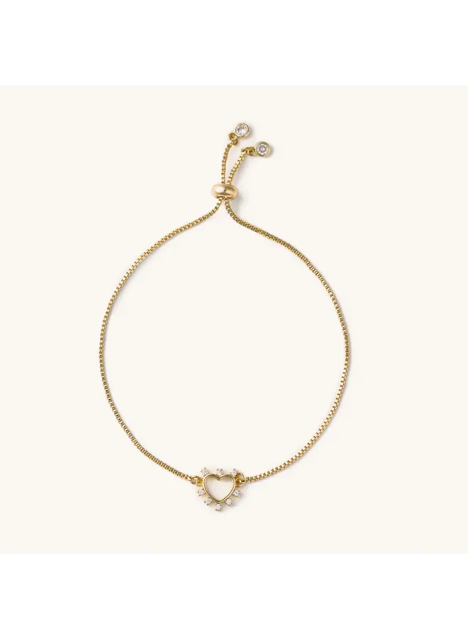 Elizabeth Crystal Heart Slider