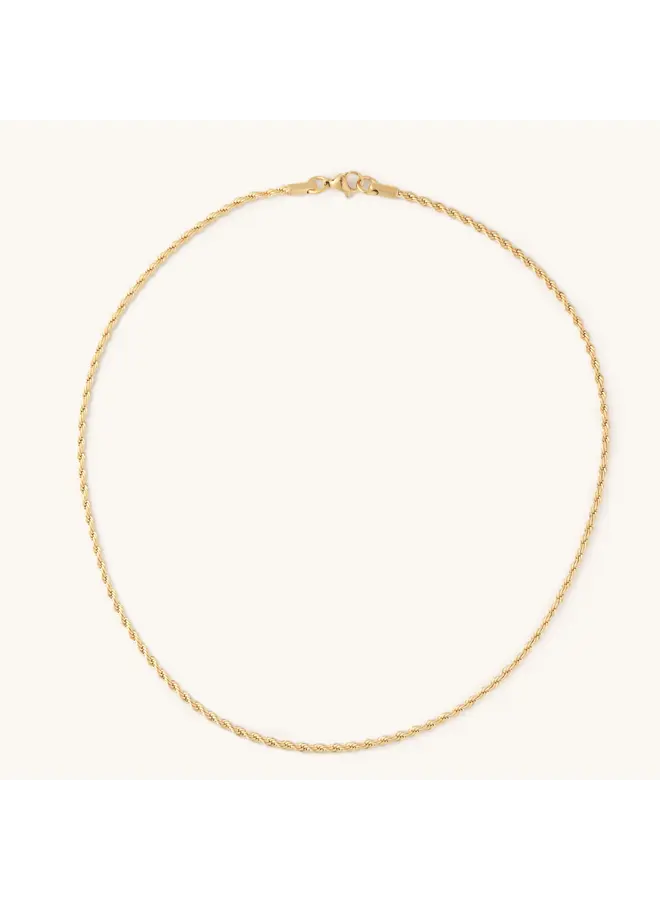 Skinny Golden Rope Necklace