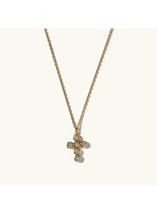 Faith Gem Cross Necklace