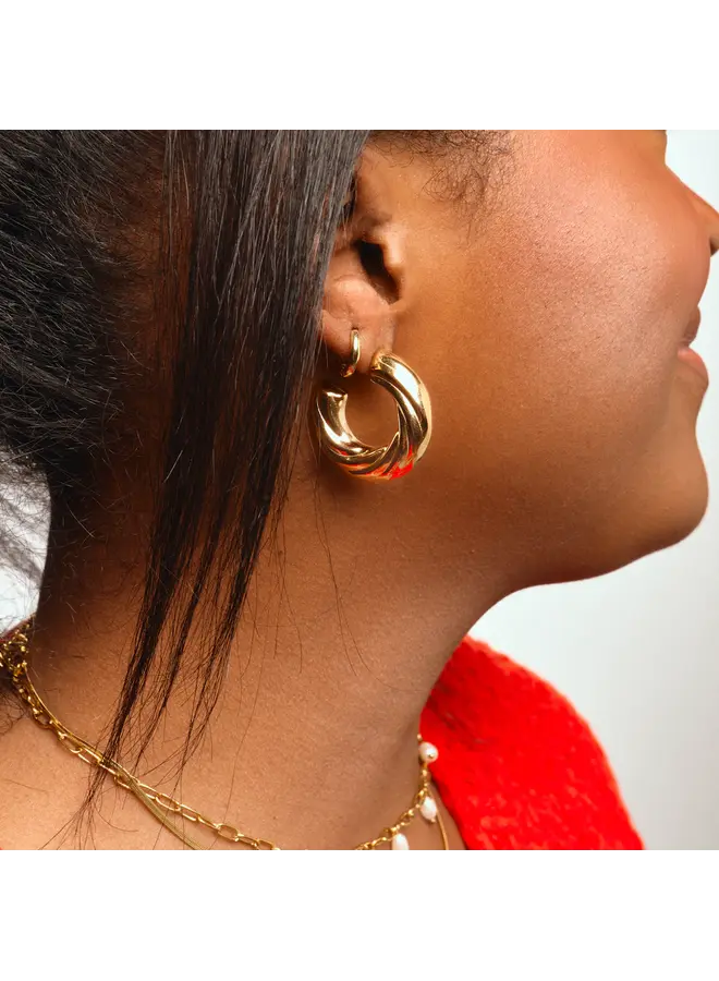 Chunky Twist Hoops