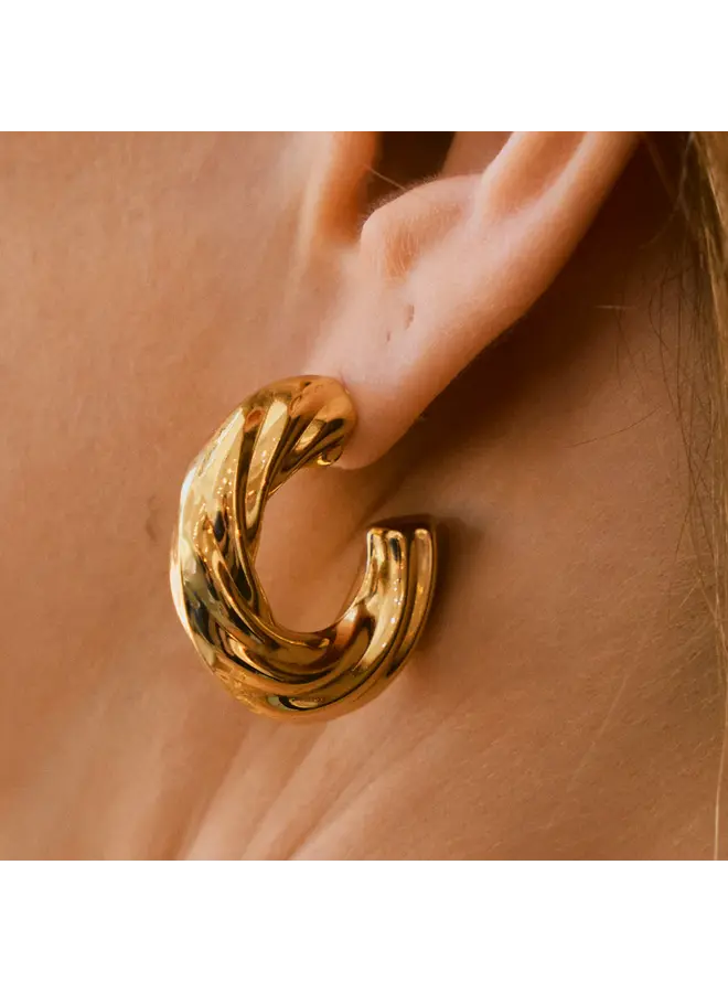 Chunky Twist Hoops