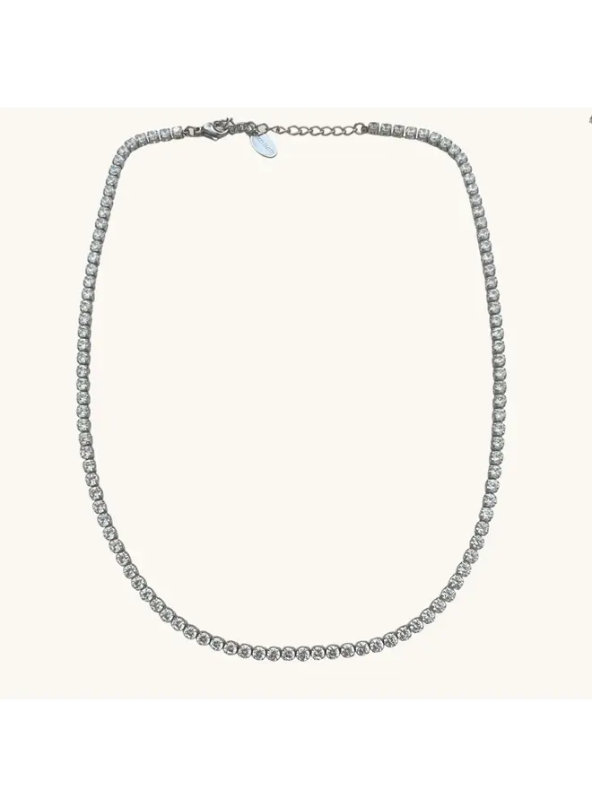 Stella Silver Tennis Necklace