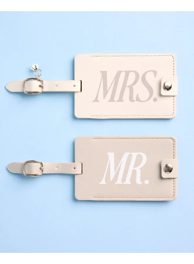 Mr. & Mrs. Luggage Tags