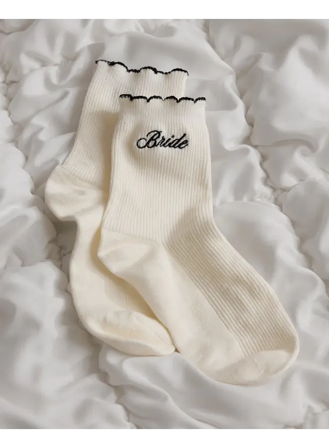 Bride Ruffle Socks