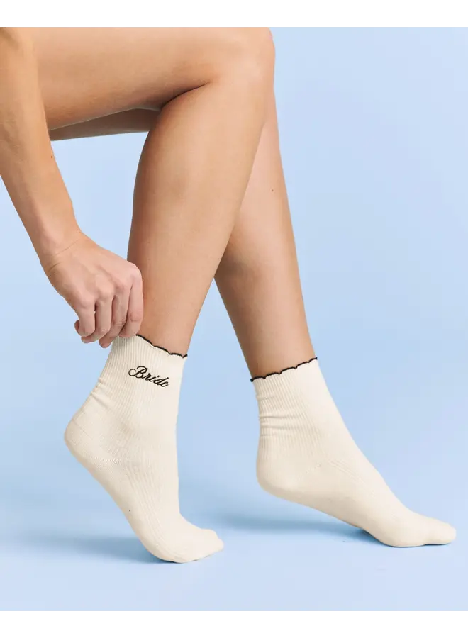 Bride Ruffle Socks