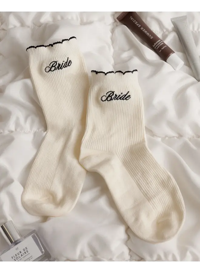Bride Ruffle Socks