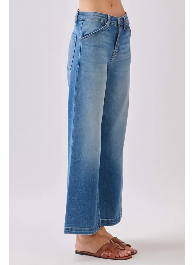 Genoa Slant Pocket Crop Jean - Medium -