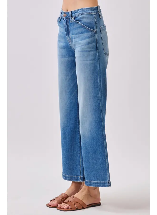 Genoa Slant Pocket Crop Jean - Medium -