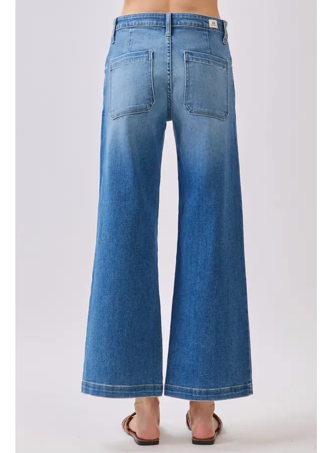 Genoa Slant Pocket Crop Jean - Medium -