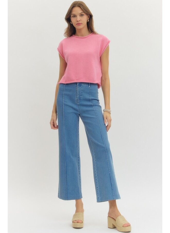 Short Sleeve Spring Sweater -