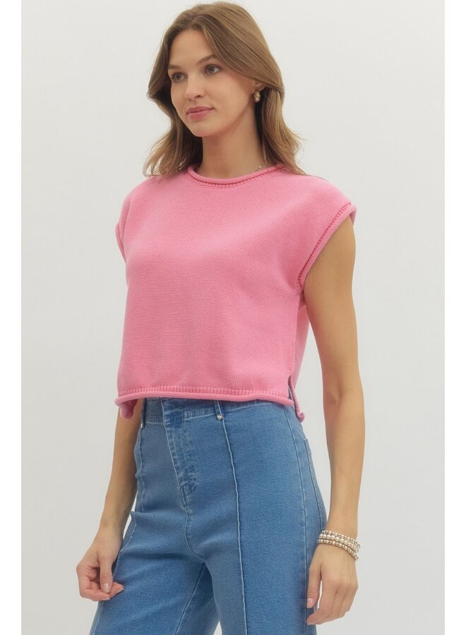 Short Sleeve Spring Sweater -