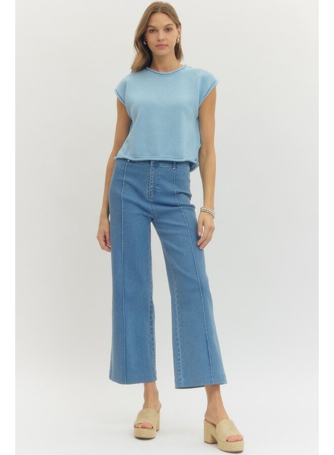 Short Sleeve Spring Sweater -