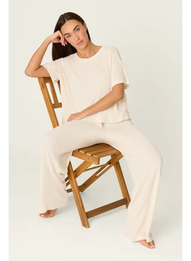 Textured Essentials PJ Set -