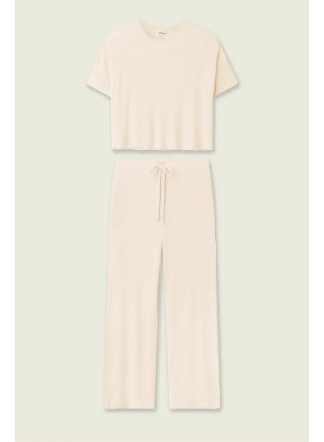 Textured Essentials PJ Set -