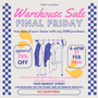 $10 Final Friday Donation Ticket - Warehouse Sale
