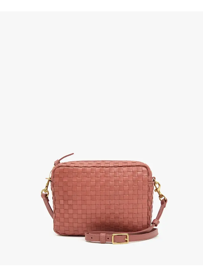 Midi Sac - Woven Checker - Rose Clay