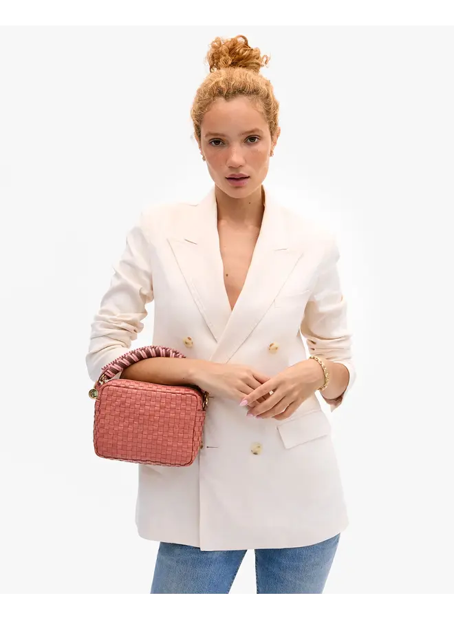 Braided Top Handle - Rose Clay/Mulberry