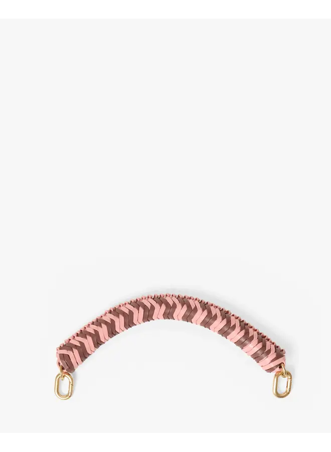 Braided Top Handle - Rose Clay/Mulberry