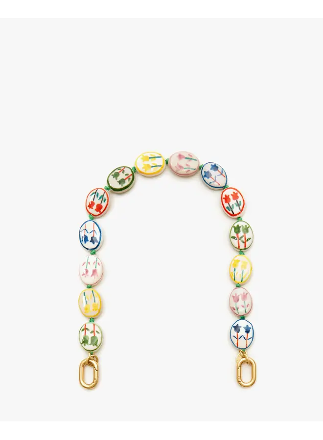 Porcelain Flower Shortie Strap