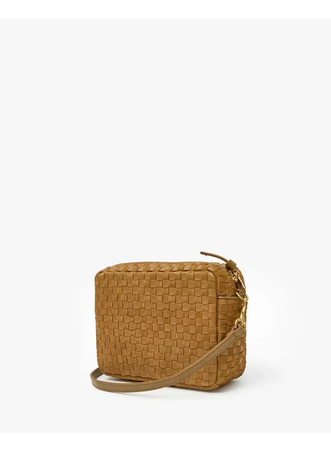 Midi Sac - Leather & Suede Woven Checker - Sequoia