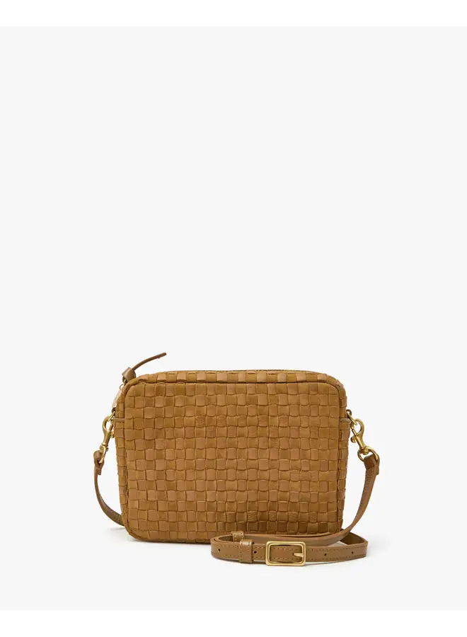 Midi Sac - Leather & Suede Woven Checker - Sequoia