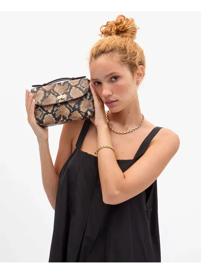 Kathryn Handbag- Desert Snake - Tan