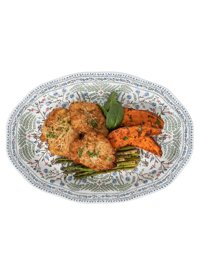 Villa Seville 17" Platter - Chambray